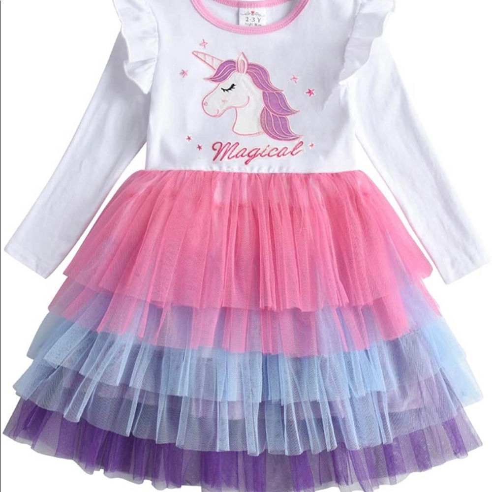 Unicorn toddler dress